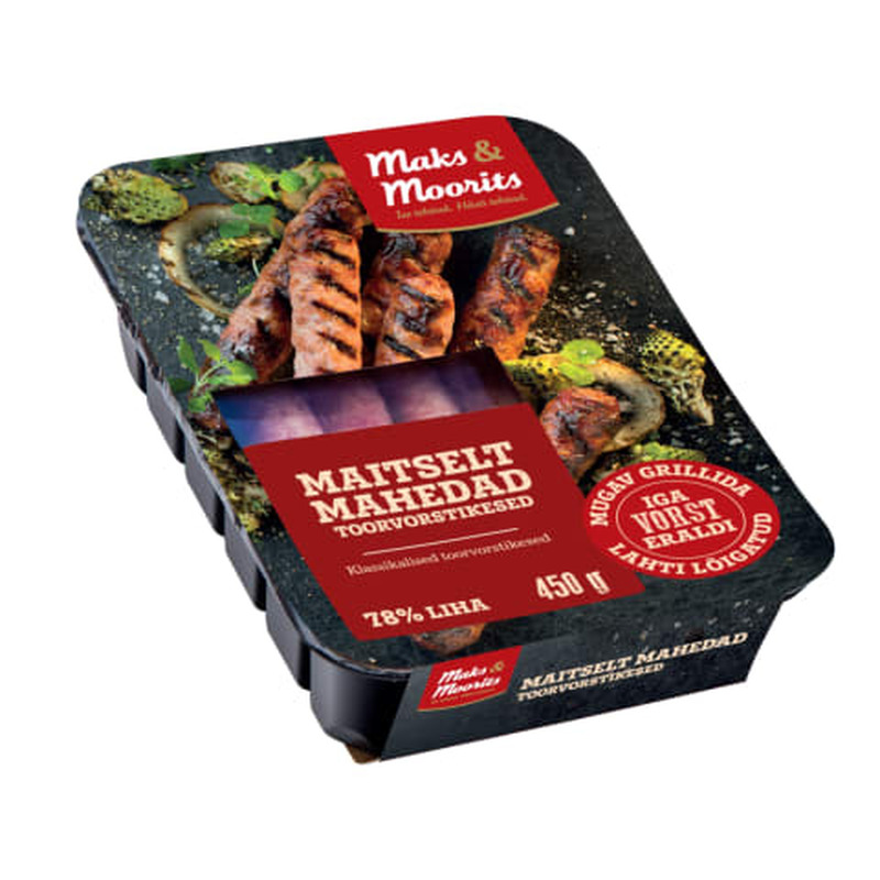 Maitselt mahedad toorvorstikesed 450g