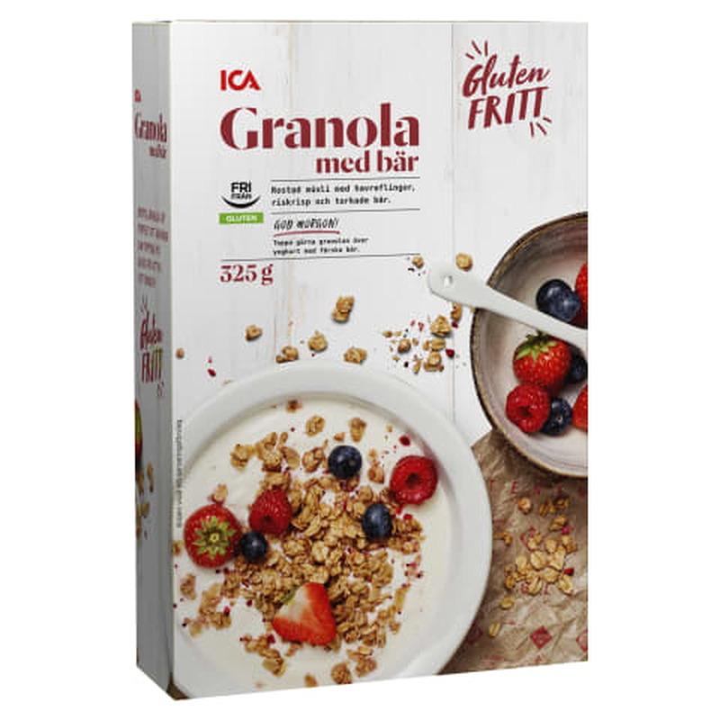 Granola ICA marjadega, gluteenivaba 325g