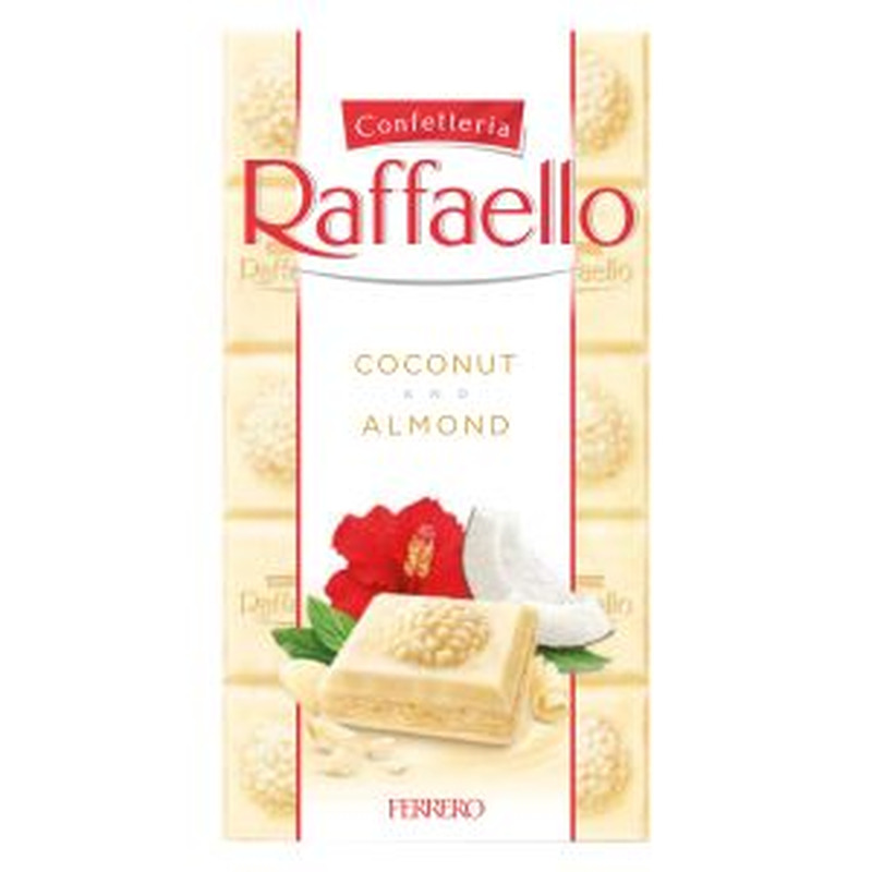 Valge šokolaad kookose ja mandlitega Raffaello, FERRERO, 90 g