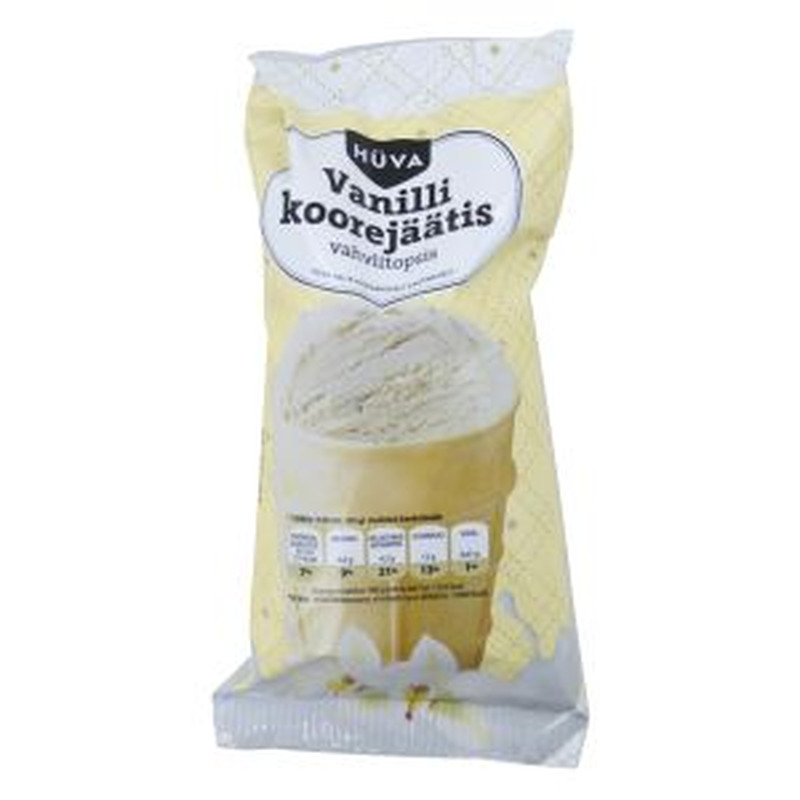 Hüva Vanilli-koorejäätis 125ml/65g