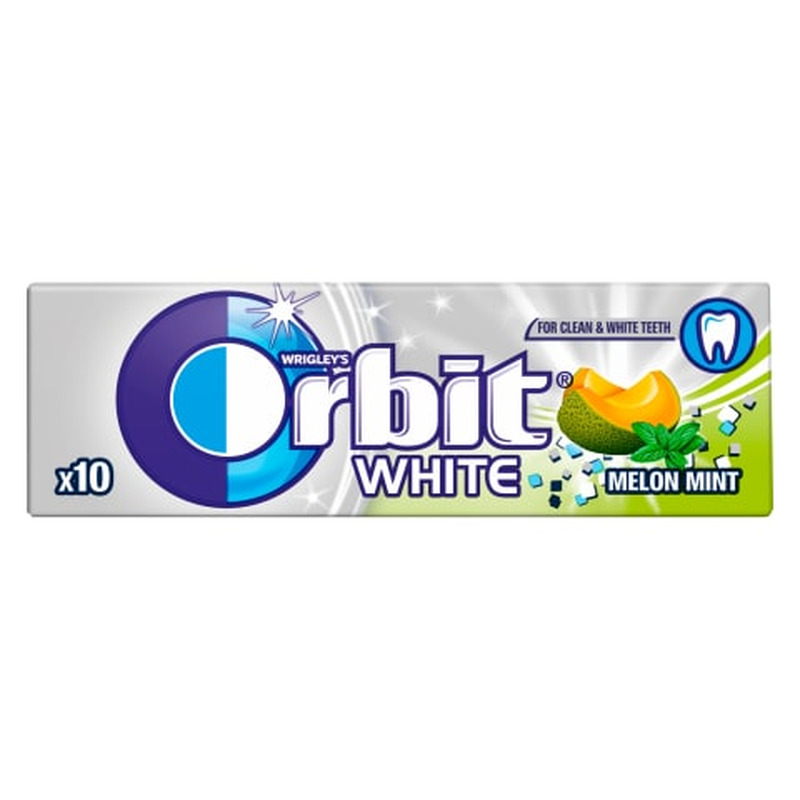 Närimiskumm White Melon Mint, ORBIT, 14 g