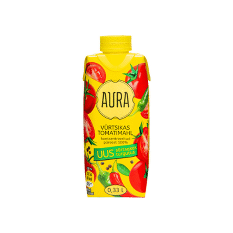 Tomatimahl vürstikas AURA 330ml tetra