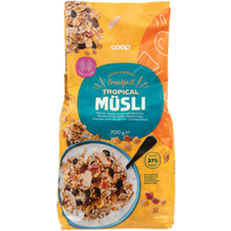 Coop tropical müsli 700g