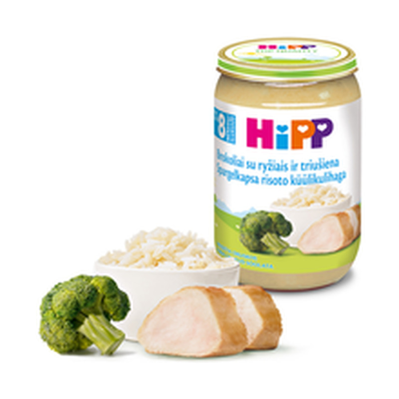 Spargelkapsa risoto küülikulihaga 8+, HIPP, 220 g