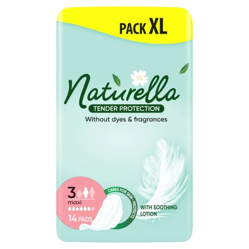 Hügieenisidemed Naturella Tender Protection Maxi 14tk