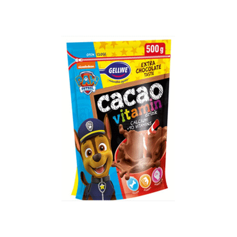 Kakaojoogipulber Paw Patrol, FOOD CARE, 500 g